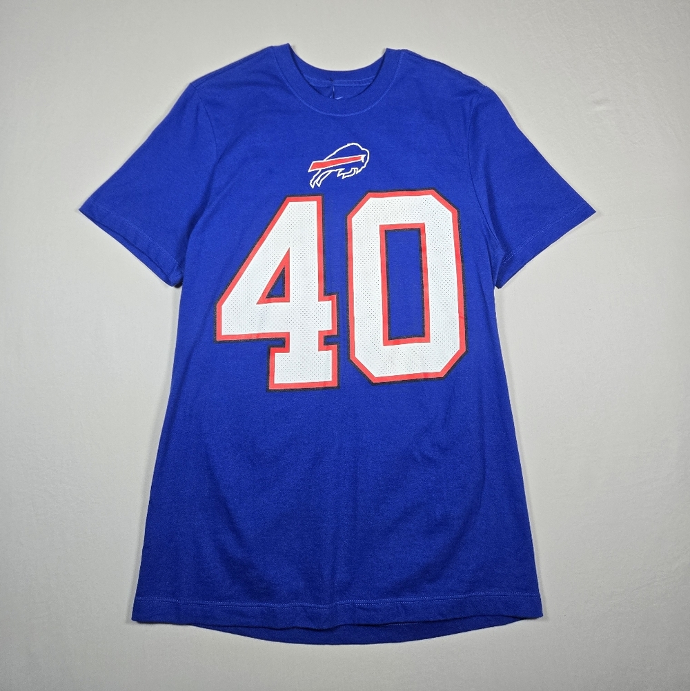 NWT Nike Von Miller Buffalo Bills #40 Royal Blue T-Shirt Mens Small